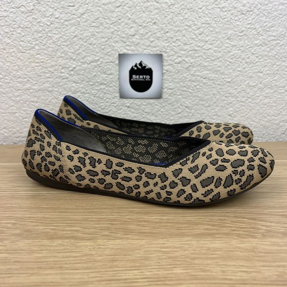 Rothy's Shoes - Rothys The Flat Leopard Print Round Toe Slip On Women's Size 9.5